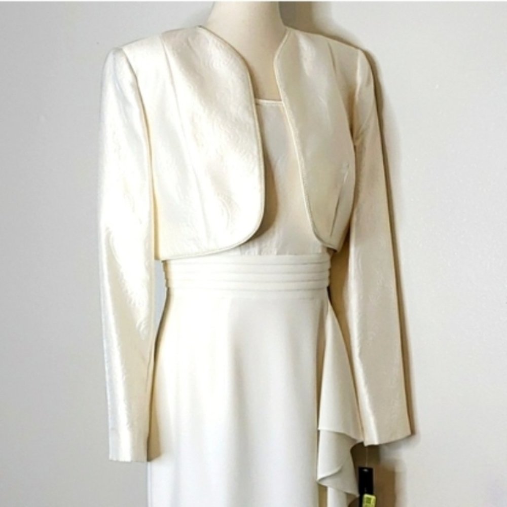 Arthur S. Levine Tahari Dress Nancy Ivory and Jacket 6